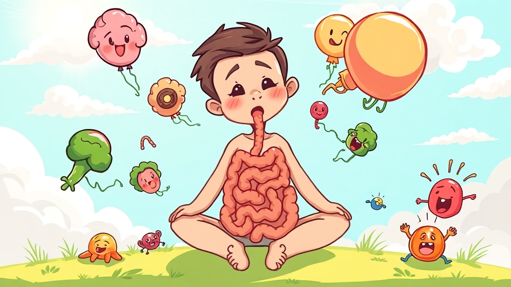 잦은 방귀? 원인 & 해결법 5 방귀 횟수, 정상 범위는? (cartoon 스타일)