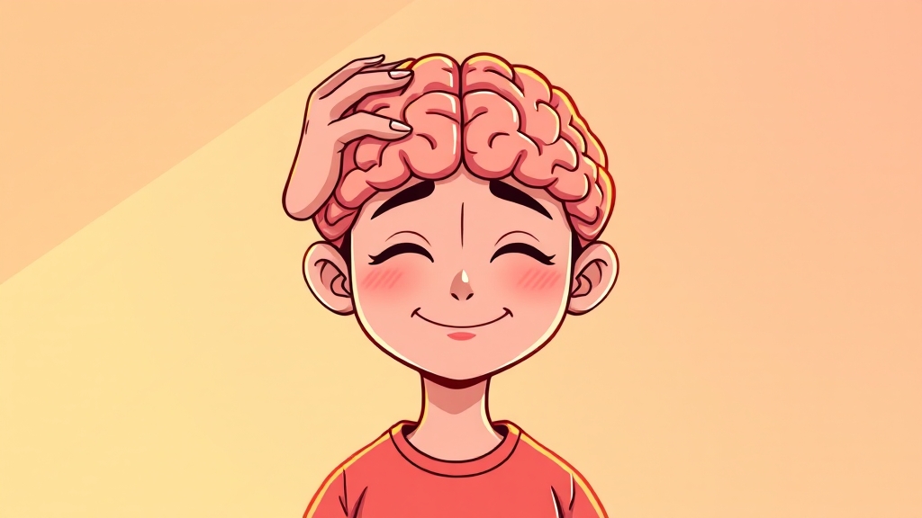 치매 예방 A to Z 9 두피 마사지, 뇌 건강에 도움? (cartoon 스타일)