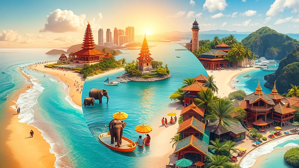 2025년, 최고의 동남아 여행지는? 6 발리, 세부, 다낭 집중 분석 (realistic 스타일)