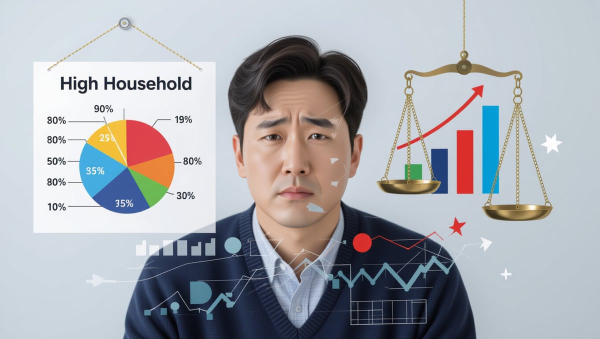한국 경제 저성장 고착화, AI로 돌파구 찾을 수 있을까요? 7 💡 부채와 정책 딜레마: 저성장 시대의 과제
