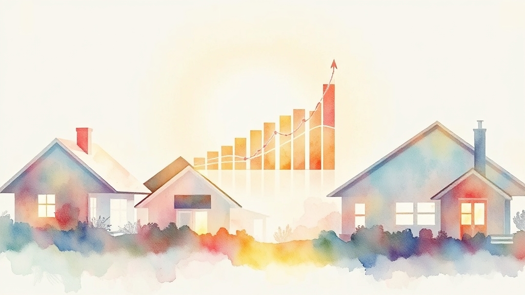 주택담보대출 금리 완벽 분석 6 LTV, DTI, DSR 규제 완화 (watercolor 스타일)