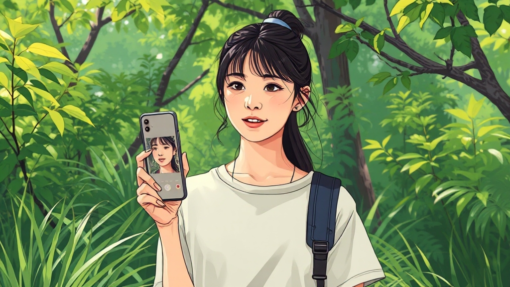 중년 사진 입문: 완벽 가이드 7 스마트폰 사진 보정 팁 (illustration 스타일)