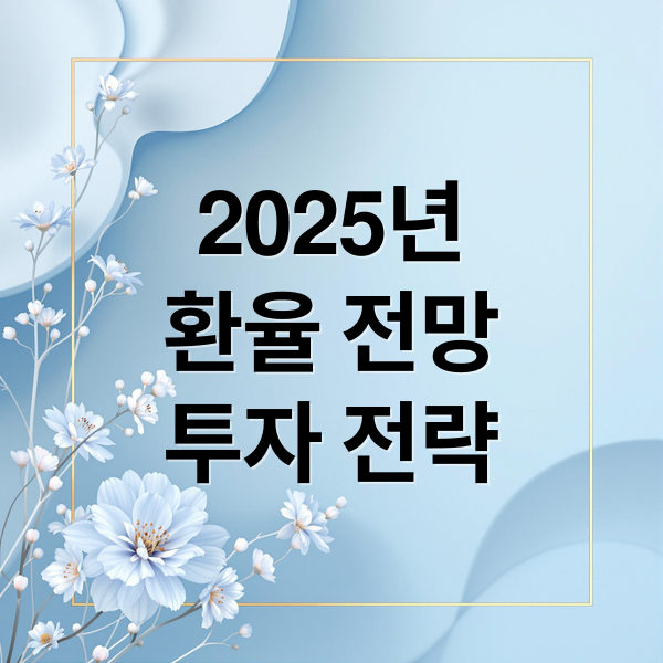 2025년 환율 전망과 투자 전략 1