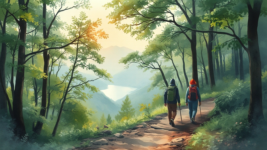 한라산 둘레길 천아숲길 완벽 가이드 6 안전 제일! 트레킹 유의사항 (watercolor 스타일)