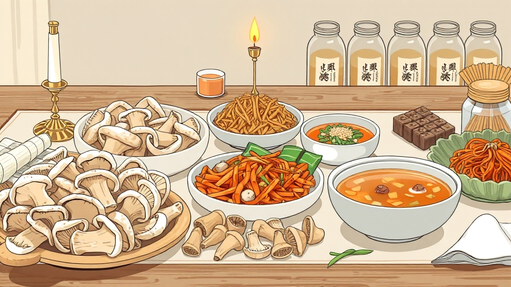 목지버섯 A to Z: 효능, 요리, 주의사항 9 목이버섯 Q&A: 궁금증 해결 (illustration 스타일)