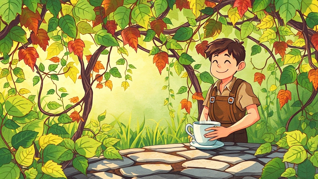 거지덩굴 A to Z: 효능부터 활용법 3 거지덩굴, 옛 기억 속으로 (cartoon 스타일)