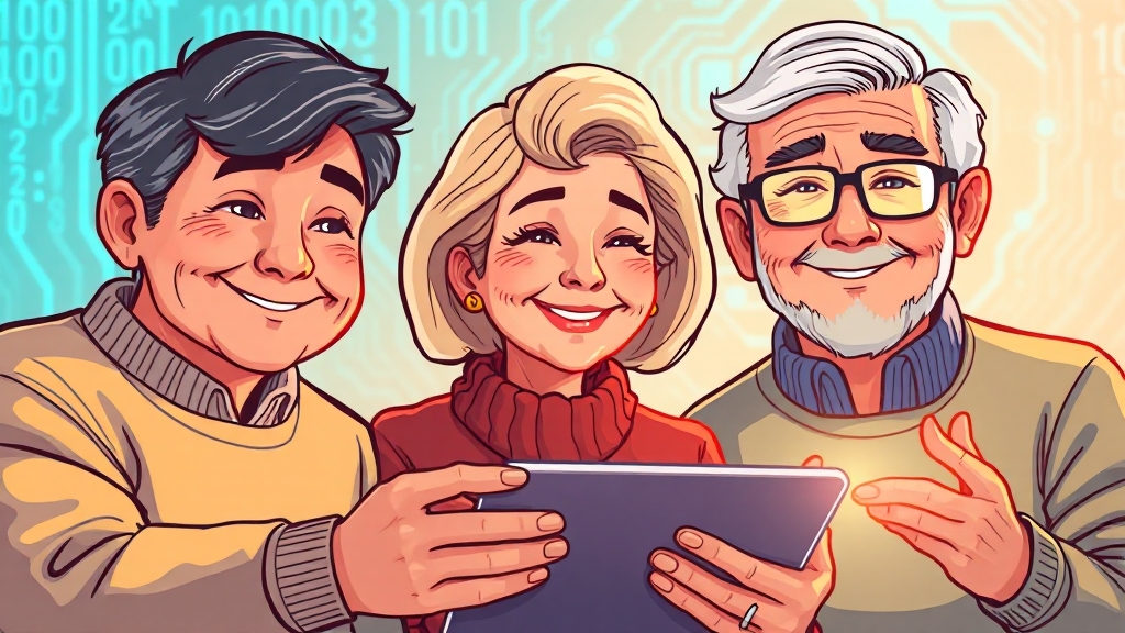 중장년 AI 교육, 무료로 시작하세요! 10 마무리 (cartoon 스타일)