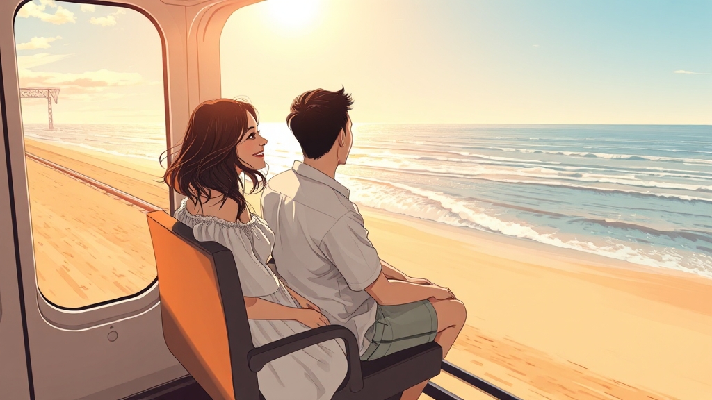 정동진 바다열차 추억 가이드 3 특별했던 추억 여행 (illustration 스타일)