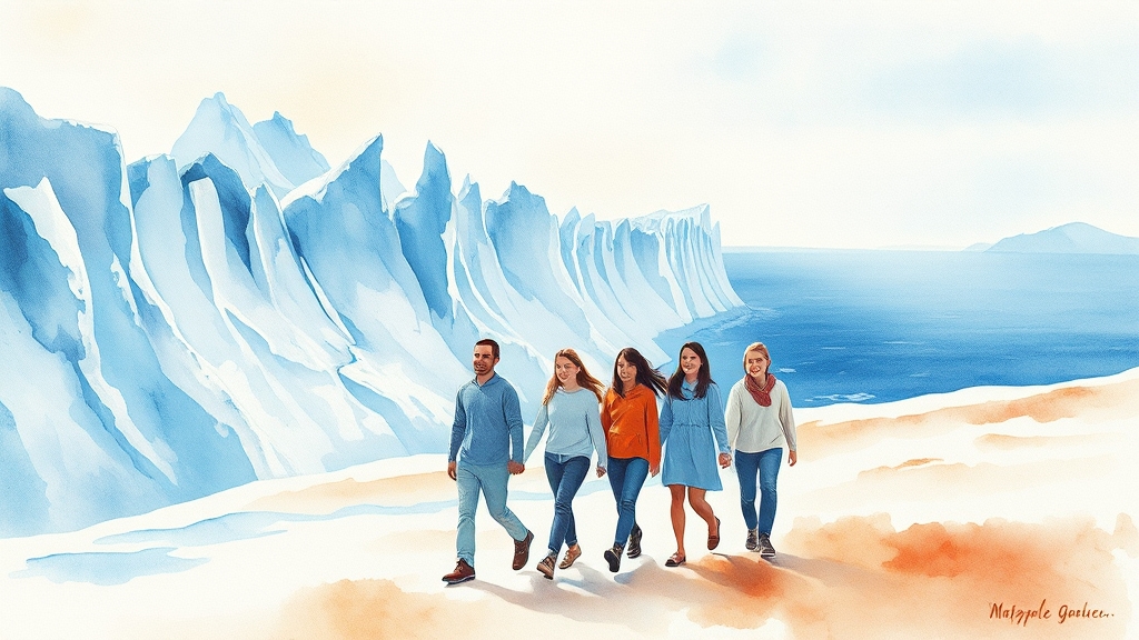 알래스카 빙하 후퇴: 위기와 미래 9 지속 가능한 미래를 위한 노력 (watercolor 스타일)