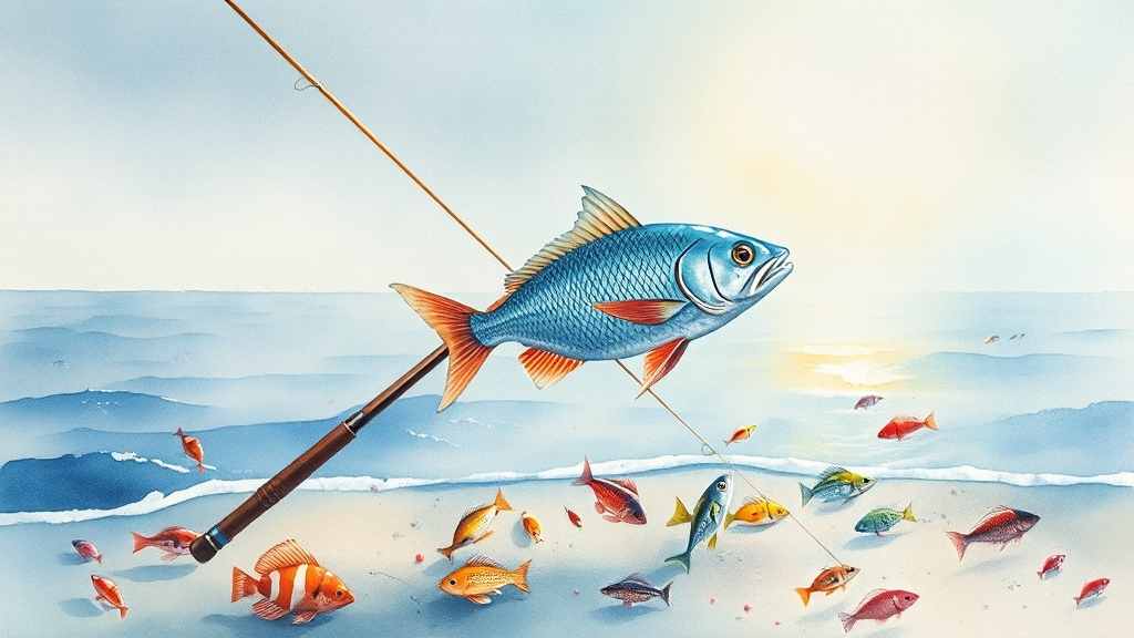 루어낚시란? (watercolor 스타일)