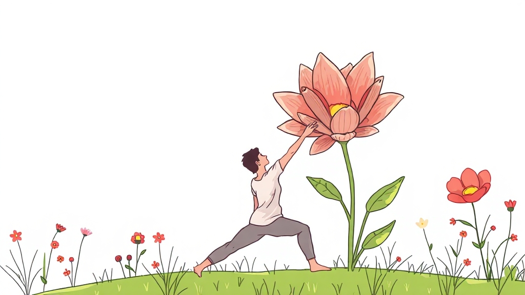 10분 투자! 전신 피로 회복 스트레칭 10 10분 투자로 건강한 변화를! (illustration 스타일)