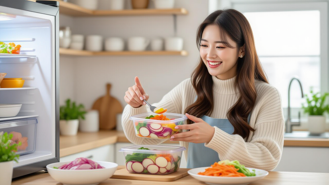 아삭하고 맛있는 무생채 황금 레시피 7 🍽️ 무생채 보관 및 다양하게 활용하는 꿀팁