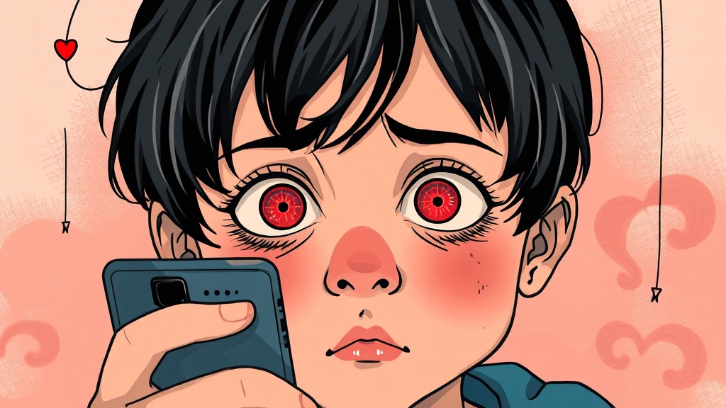 자녀 스마트폰 안전 사용 A to Z 3 유해 콘텐츠, 왜 막아야 할까요? (illustration 스타일)