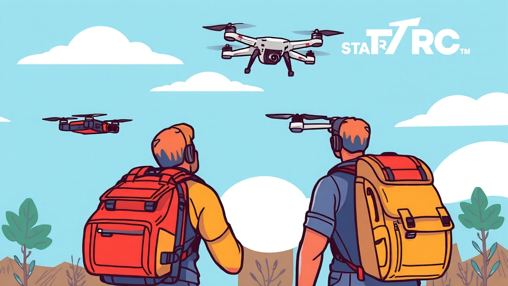 DJI 드론 백팩 STARTRC: 완벽 수납! 10 드론 촬영, 이제 STARTRC와 함께! (cartoon 스타일)