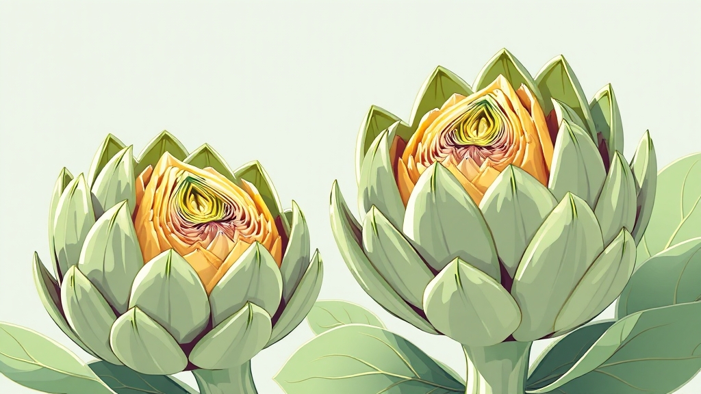 아티초크 효능 총정리 3 아티초크, 무엇일까요? (illustration 스타일)
