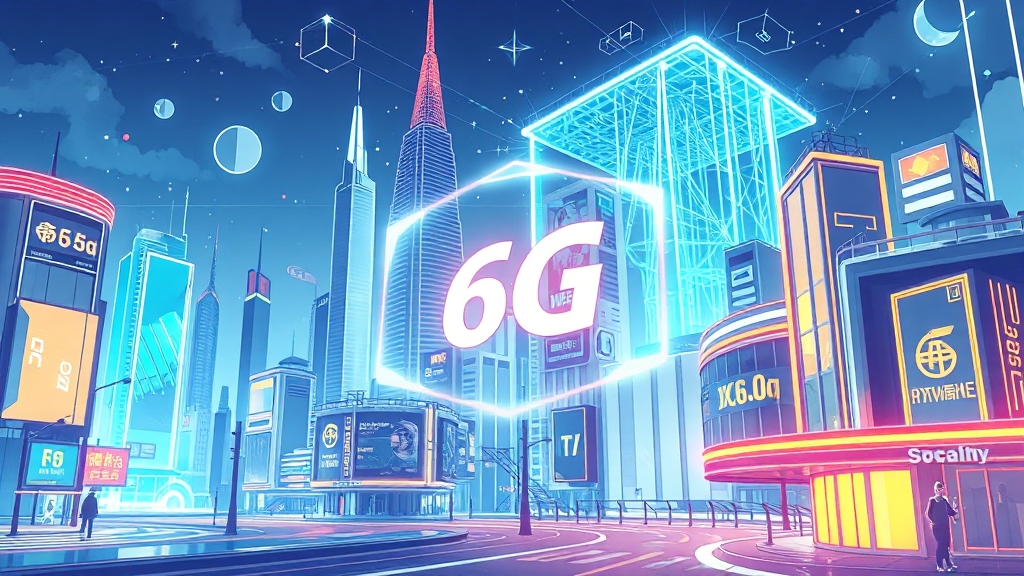 6G 통신: 미래 혁명과 전망 8 6G가 가져올 미래 변화는? (illustration 스타일)