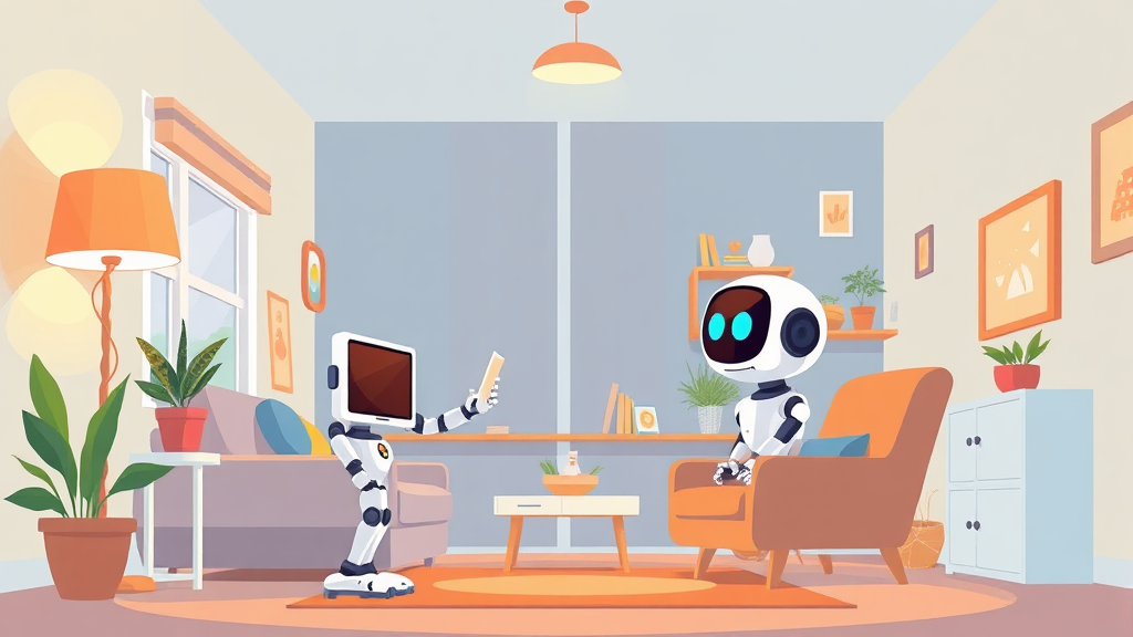 스마트홈 연동, 미래는 어떻게? (cartoon 스타일)