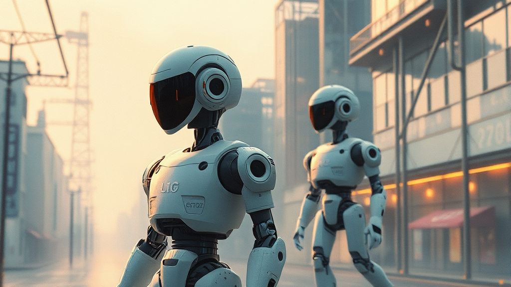 LG전자, 로봇 사업 전략과 투자는? (watercolor 스타일)