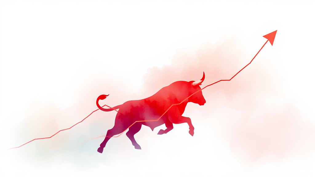 금리 전환기 투자 전략 A to Z 4 금리 변동과 주식 시장의 관계 (watercolor 스타일)