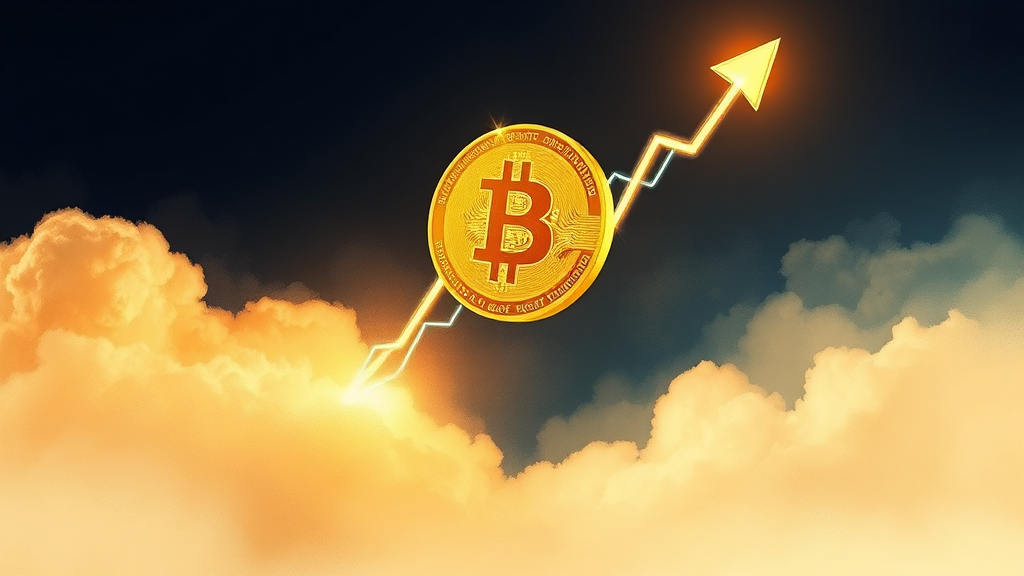 비트코인 급등 분석 A to Z 3 비트코인, 얼마나 올랐나? (watercolor 스타일)