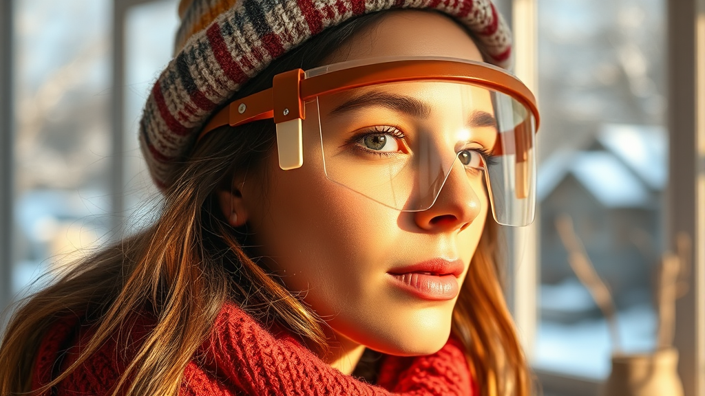 겨울철, 왜 선크림 필수? (realistic 스타일)