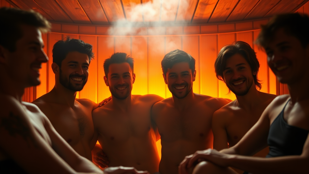 사우나, 건강과 행복의 열쇠? 7 사우나, 에너지 회복에 효과적? (realistic 스타일)
