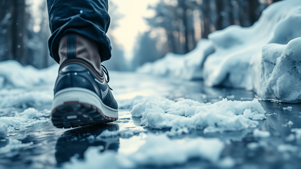 빙판길 낙상 예방 완전 정복! 4 낙상 사고, 원인은 무엇일까요? (realistic 스타일)