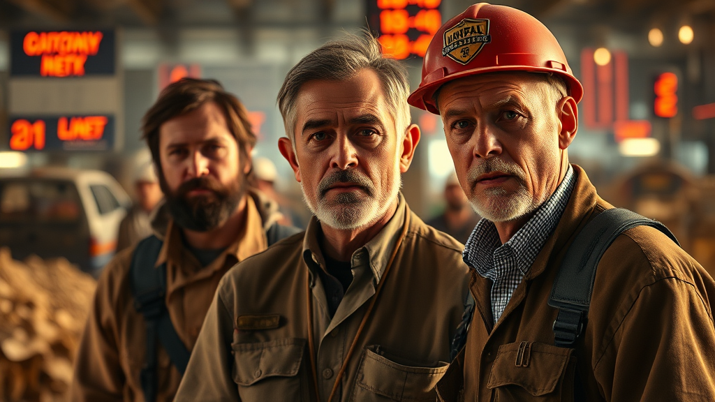 미국 경제 및 고용 시장 현황 (realistic 스타일)