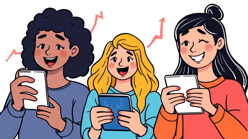 MZ세대 투자 변화 (cartoon 스타일)