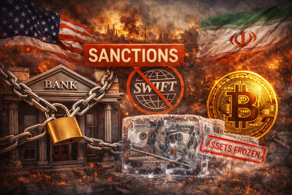 전쟁, 지정학적 리스크 속 비트코인: 안전 자산인가 기회인가? 7 미국과 이란의 금융 긴장