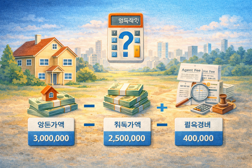 양도소득세 신고, 절세 끝판왕 되기! (기간, 계산, 홈택스 완벽 분석) 5 양도차익 계산 방법