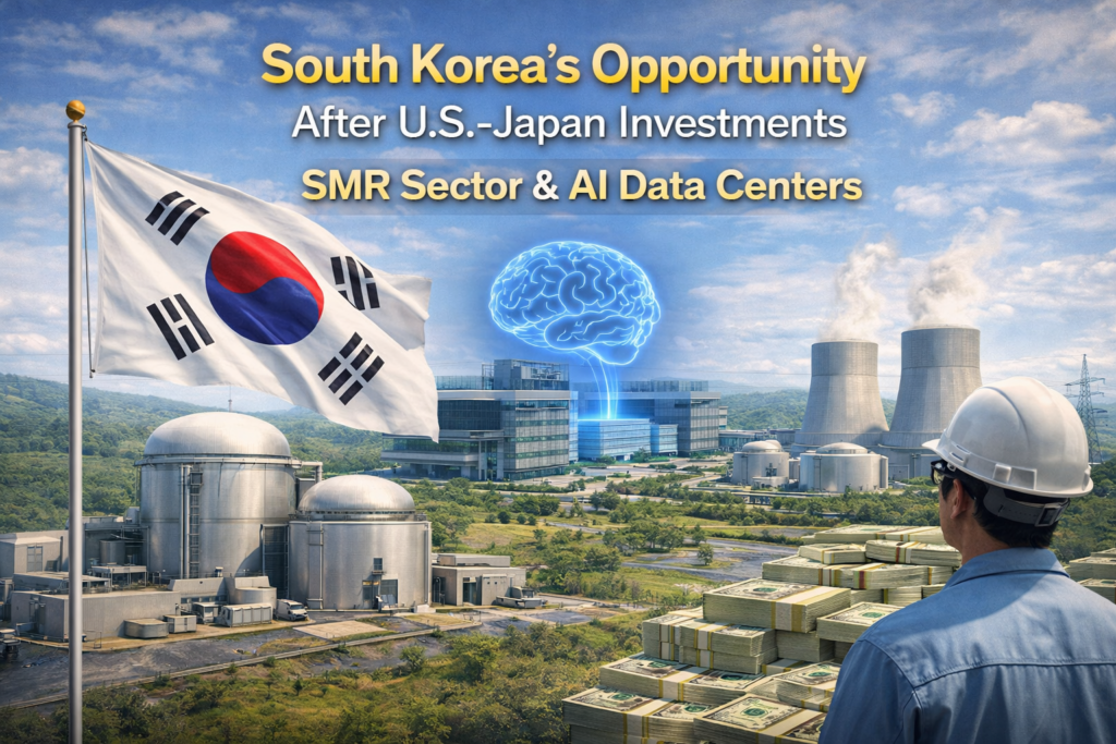 미일 108조 투자 2차 발표: SMR 중심, 한국 시장 영향 분석 6 한국의 SMR 기회와 AI 데이터센터