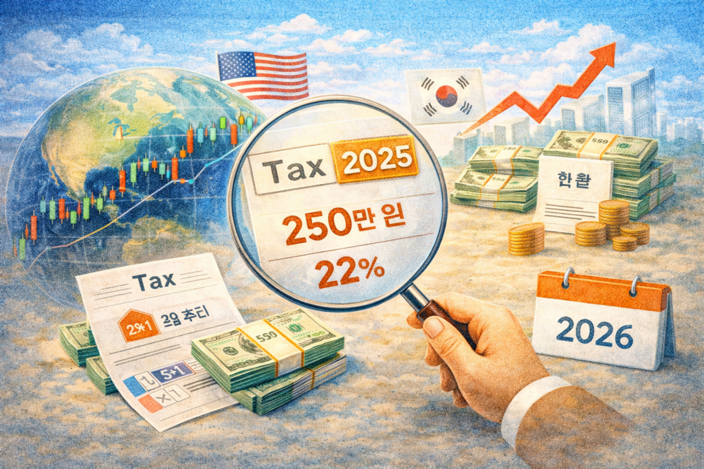 양도소득세 신고, 절세 끝판왕 되기! (기간, 계산, 홈택스 완벽 분석) 7 2025년 자본이득세 및 환율 변화