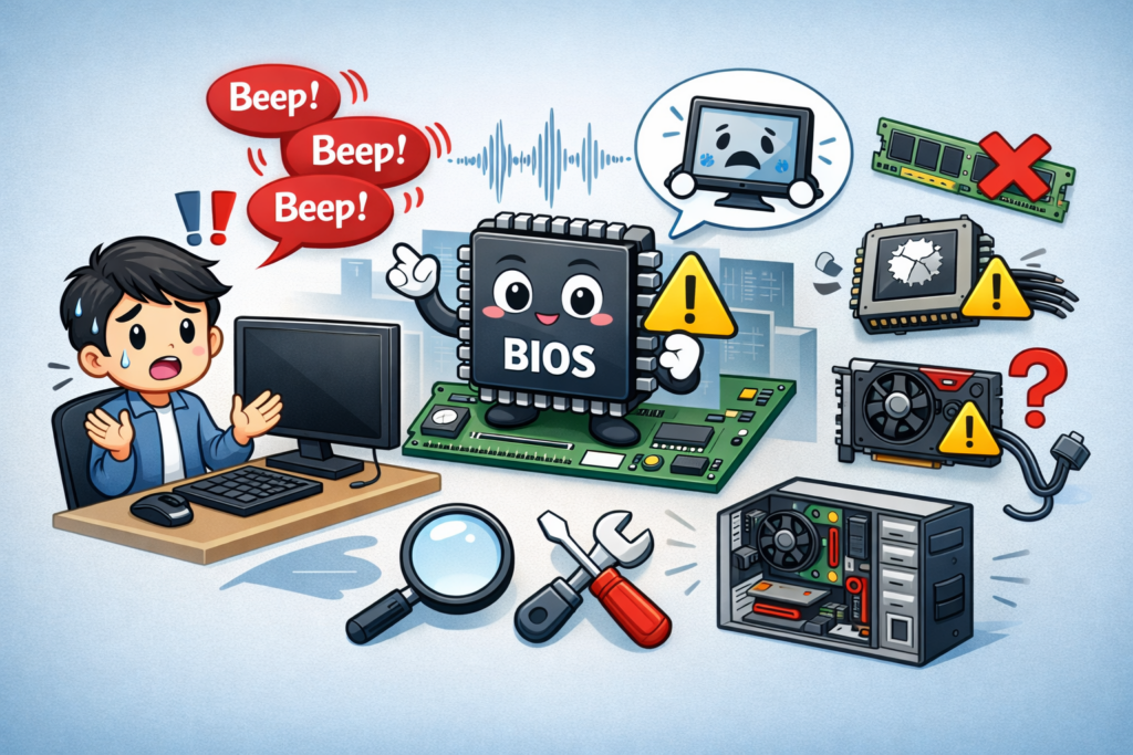 컴퓨터 비프음, 당황하지 마세요! 원인별 완벽 진단 및 자가 해결 가이드 7 ChatGPT Image 2026년 4월 1일 오후 08 14 23