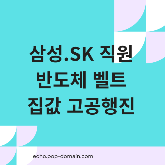 삼성.SK 직원 반도체 벨트 집값 고공행진 1
